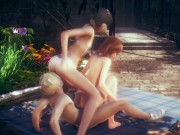 Yaoi Femboy - Natthan and 2 friends threesome in a park