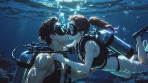 Night Drift Underwater 69 | Shared Regulator Breath Play & Coral Reef Intimacy