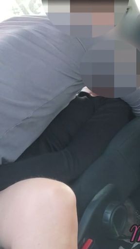 Dogging my wife in public car parking jerks off and fucks an voyeur - MissCreamy   Clip 1