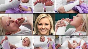 Zazie Double SLC with Toe Spica Self Toe Sucking and Casturbation