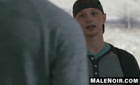 MaleNoir.com - Zach Covington's cock eating rewarded with butt punishing