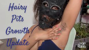 Hairy Pits Growth Update: Ebony Armpit Fetish 4K