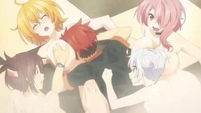 Super HxEros (uncensored) 2 - Ecchi - Teens defeat monsters and then their clothes explode