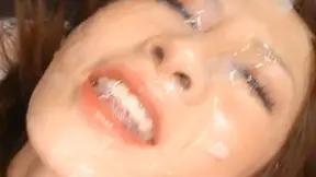 JAV Bukkake Scene with Cum-Drenched Faces and Squirting Orgasms