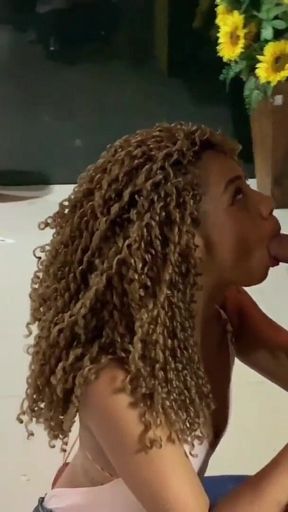 Fucking Her Pussy in the Kitchen While Stepdaddy's Away