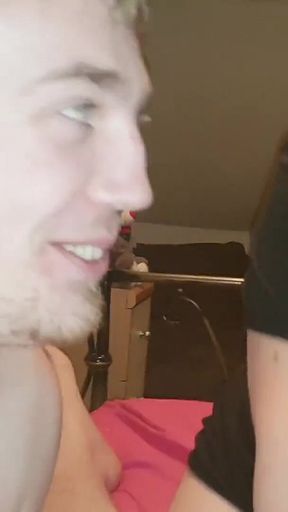 Jimbob Sucked off by Scally Lad and Pregnant Office Slut
