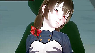 Uncensored Hentai Anime Konosuba Yunyun Big Tits