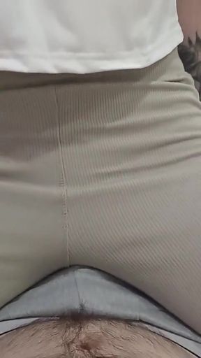 Captivating moment from &quot;DRY HUMP - classmate in new leggings is very hot&quot;