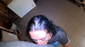 Face-fucking and Cum Play While Wearing Tight Jeans 284