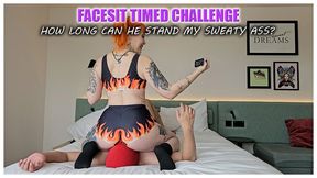 Mel Fire counts down while face sitting on her sub (1080 EN) - Face Sitting - Submissive - Slave Training - Ass Worship - Female Domination - Humiliation