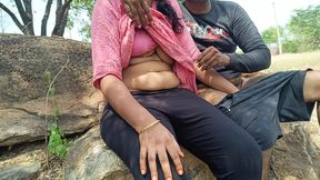 cheating wife enjoying outdoor fucking with her husband friend - part 2