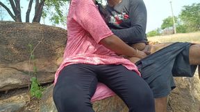 cheating wife enjoying outdoor fucking with her husband friend - part 2
