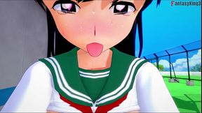 kagome fucking on the roof - red pov - inuyasha - full movie on sheer & ptrn: fantasyking3