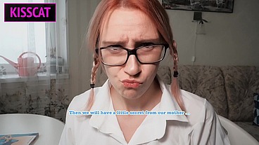 Nerd Girl - That my Big Secret with my Step Daddy's Big Dick