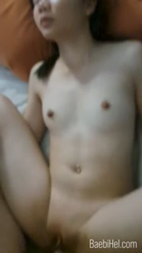 18yo Asian teen moans while you fuck her (POV) - Real Sex with Baebi Hel