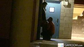 Public Pleasure: Messy Blowjob, Burning Desire – GayXXX 18+