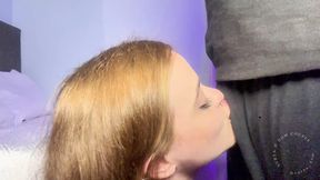 Teen gives extreme deepthroat with no hands for 2 hours