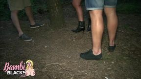 Out dogging taking creamies