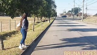 BRUNA LOPES....Hitchhiking and lots of sex with AFRICAN GIFTED.......