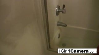 Sexy Alice Bell plays with her camera