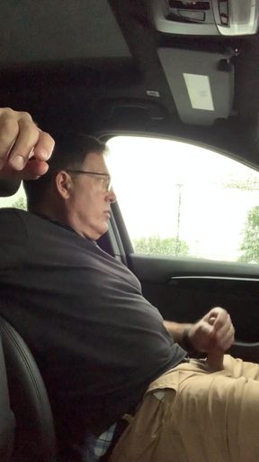 Unforgettable moment from "Car masturbating. Jerking off in the car"