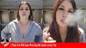 I Think You Will Enjoy Watching Me Smoke in This Insanely Revealing Top