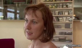 Redhead Mom Seduce to Fuck in front of camera by Stranger