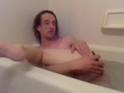 Shaving My Legs and Bootyhole in My Bathtub