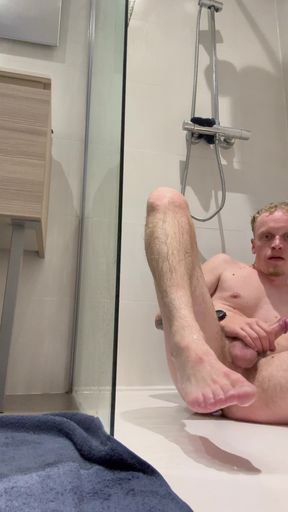 French Male Do the Show During His Shower