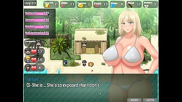 The Castaway Married Gal's Netorare Story [ NTR hentai game PornPlay] Ep.7 busty blonde caught in a shibari trap