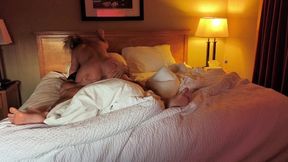 Tiffany Leiddis rides massive cock hard in morning