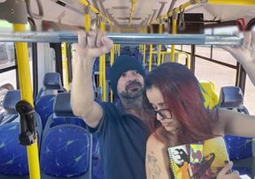 Bus Ride Thrills: Latina Student's Public Encounter