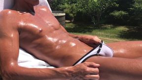 Outdoor Masturbation & Cum Play with a Cute Twink