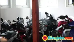 Blonde with small tits gets anal in group sex