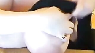 Big-Titty MILF Plays with Her Massive Breasts
