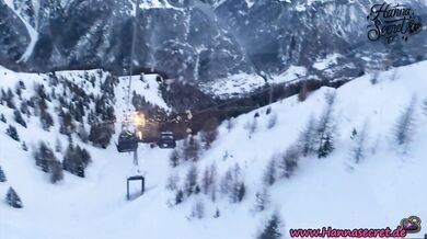 Teen’s big tits bouncing as she sucks ski instructor outside public