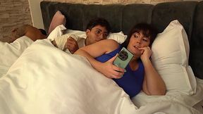 Busty Stepmom Can't Resist Sharing Bed with Stepson's Big Dick - Thiago Lopez & Montse Swinger