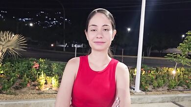 Beautiful girl is left standing on the street and I offer my help to take her home