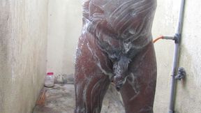 Soft and Hard in the Shower Bathing - a Clean Cock Is a Happy Cock