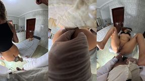 little blind had orgasms with the blowjob and anal penetration from the gynecologist.