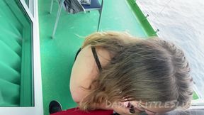 Blowjob, Cumshot Facial on BBW Wife on the Cruise Ship