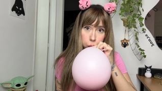 Cute Blonde Girl B2P Huge Balloons for Easter