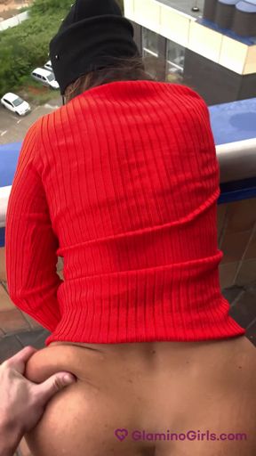 Glamino Girls - Part 4 Busty MILF Fuck on the Terrace