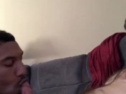 Latino Sucking and Jerking Off Army Soldier Until He Cums