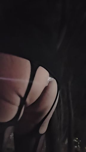 crossdresser public work