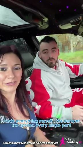 Babyfantasy83 - I fuck my pussy in the back of Dylan Gautier's Taxi