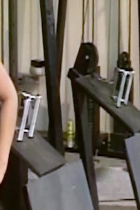 Asian Teen in Gym Threesome Uncensored Fucked in a Hairy Pussy
