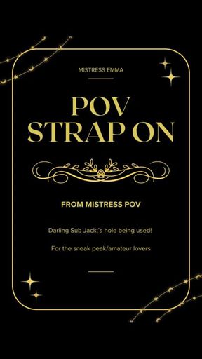 POV Mistress Fucks With Strap On