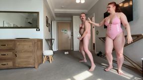 Slave Gets His Balls Busted by Jealous Domme