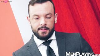 Professor Sir Peter disciplines naughty student Bastian Karim